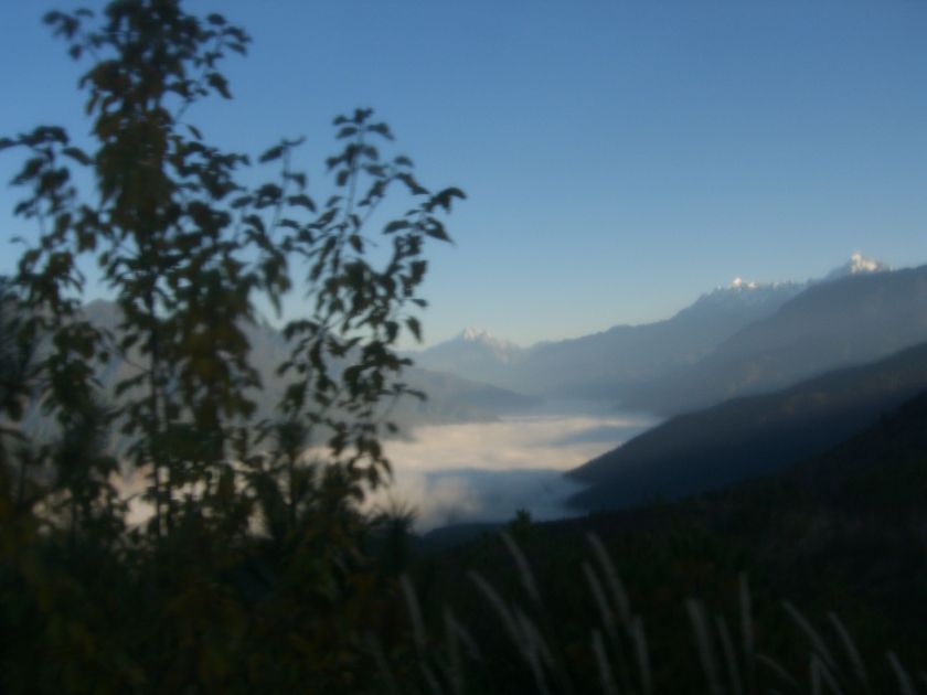 Tiger Leaping Gorge Sea of Clouds blurry